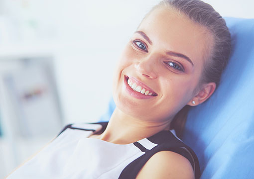 dental chair in treatment room